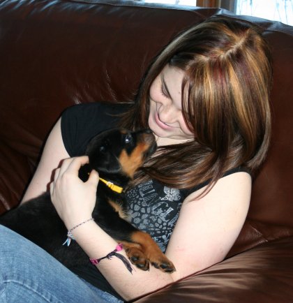 Cassie Young with Yellow Girl